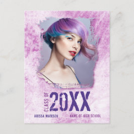 Aankondiging van het Afstudeerder van de Roze Foto Briefkaart