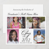 Aankondiging van het Afstuderen Aangepast fotocoll (Voorkant / Achterkant)