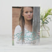 Aankondiging van het Afstuderen Aqua Fotokalligraf (Staand voorkant)