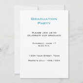 Aankondiging van het afstuderen Aqua Fotouitnodigi (Achterkant)