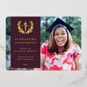 Aankondiging van het Afstuderen Burgundy DO Asclep (Voorkant)