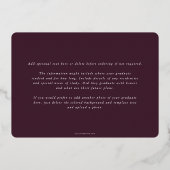 Aankondiging van het Afstuderen Burgundy DO Asclep (Achterkant)