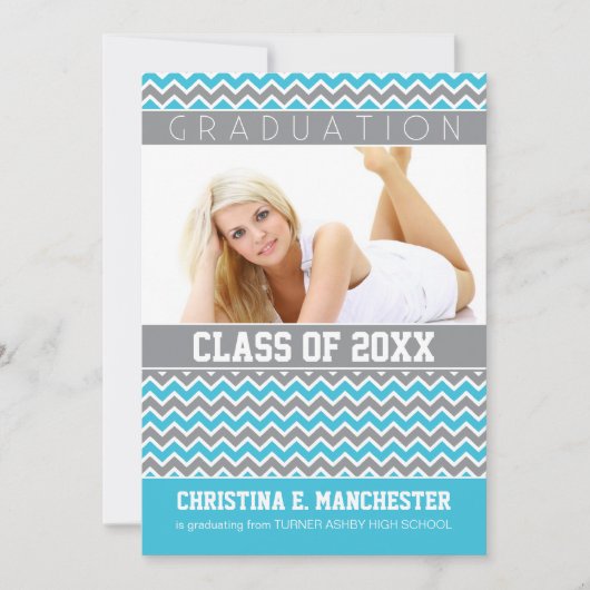 Aankondiging van het Afstuderen Chevron Pattern (a (Voorkant)