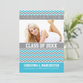 Aankondiging van het Afstuderen Chevron Pattern (a (Staand voorkant)