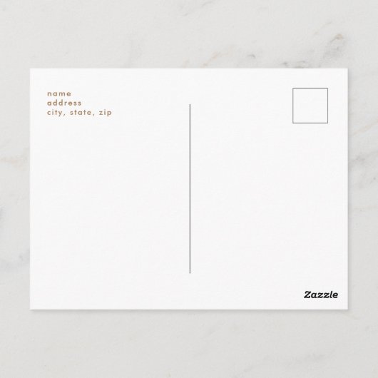 Aankondiging van het Afstuderen Foto Black in bewe Briefkaart (Achterkant)