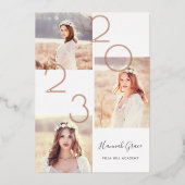 Aankondiging van het Afstuderen Foto Collage Folie (Voorkant)