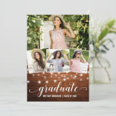 Aankondiging van het Afstuderen Foto Hood Lichten (Staand voorkant)