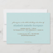 Aankondiging van het Afstuderen Glamor Damask & Je (Achterkant)