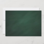 Aankondiging van het Afstuderen Green Chalkboard (Achterkant)