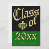 Aankondiging van het Afstuderen Green Crest (Voorkant)