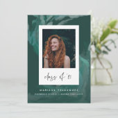 Aankondiging van het Afstuderen met gekleurde golv (Staand voorkant)