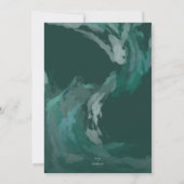 Aankondiging van het Afstuderen met gekleurde golv (Achterkant)