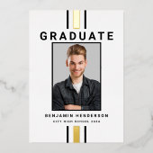 Aankondiging van het Afstuderen Modern Black Gold  (Voorkant)