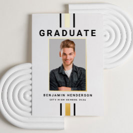 Aankondiging van het Afstuderen Modern Black Gold