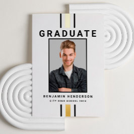 Aankondiging van het Afstuderen Modern Black Gold