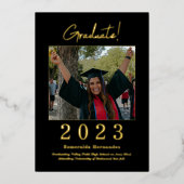 Aankondiging van het Afstuderen Modern Black Gold (Voorkant)