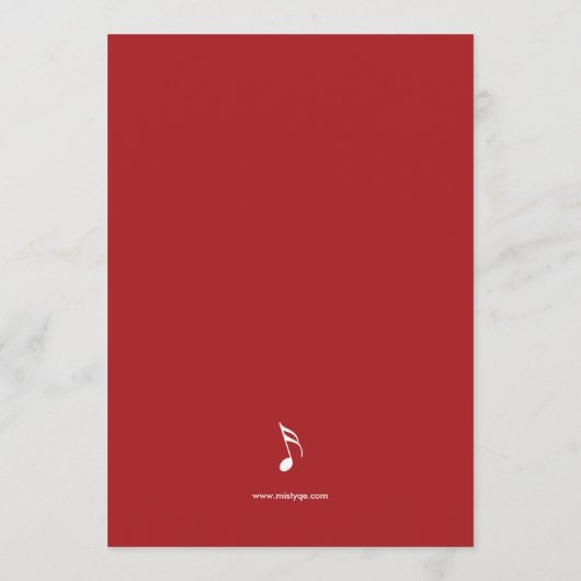 Aankondiging van het Afstuderen Music Major Grand  (Achterkant)