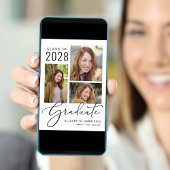 Aankondiging van het Afstuderen Photo Collage Scri