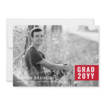 Aankondiging van het Afstuderen Red Tab