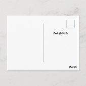 Aankondiging van het Afstuderen Soccer Red & Black Briefkaart (Achterkant)