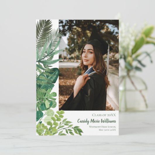 Aankondiging van het Afstuderen Tropische botanisc (Staand voorkant)