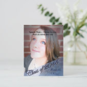 Aankondiging van het afstuderen, uitnodiging (Staand voorkant)