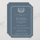 Aankondiging van het Afstuderen van de Blauwe-Grij (Voorkant / Achterkant)