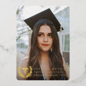 Aankondiging van het Afstuderen van de folie Caduc (Voorkant)