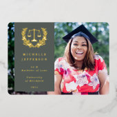 Aankondiging van het Afstuderen van de folie/Groen (Voorkant)