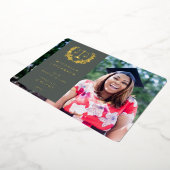 Aankondiging van het Afstuderen van de folie/Groen (Gedraaid)