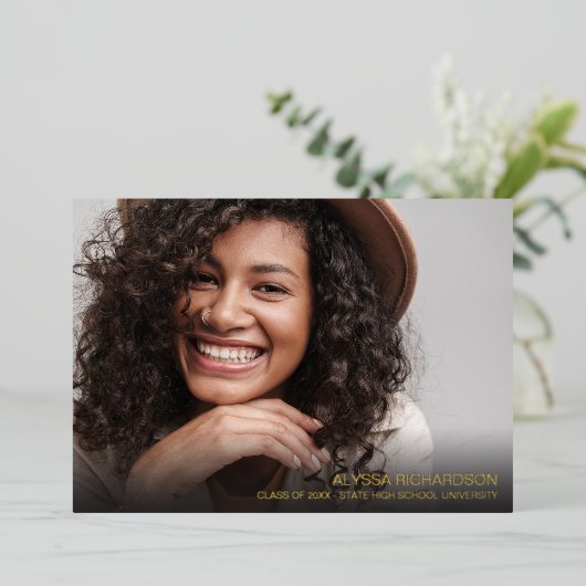 Aankondiging van het Afstuderen van de Folie van d (Staand Voorkant)