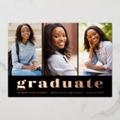 Aankondiging van het Afstuderen van de Folie van d (Voorkant)