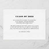 Aankondiging van het Afstuderen van de Folie van d (Achterkant)