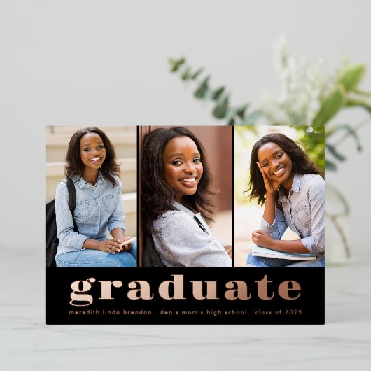 Aankondiging van het Afstuderen van de Folie van d (Staand Voorkant)