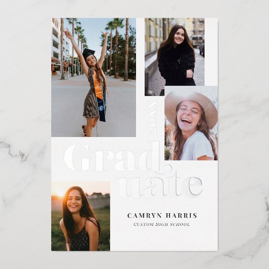 Aankondiging van het Afstuderen van de Foto van he (Voorkant)