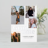 Aankondiging van het Afstuderen van de Foto van he (Staand Voorkant)