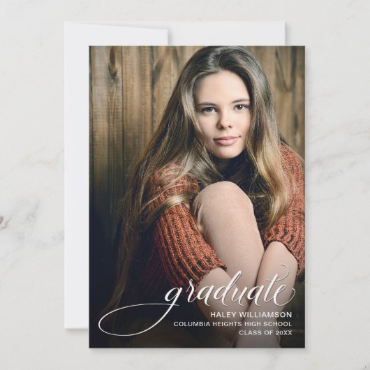 Aankondiging van het Afstuderen van de Foto van he (Voorkant)