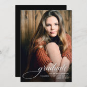 Aankondiging van het Afstuderen van de Foto van he (Voorkant / Achterkant)