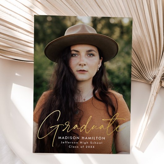 Aankondiging van het Afstuderen van de Foto van he