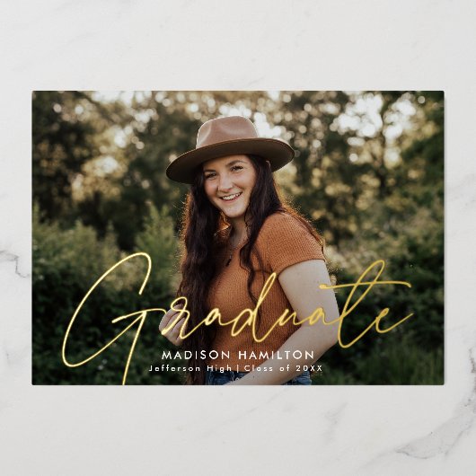 Aankondiging van het Afstuderen van de Foto van he (Voorkant)