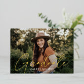 Aankondiging van het Afstuderen van de Foto van he (Staand Voorkant)