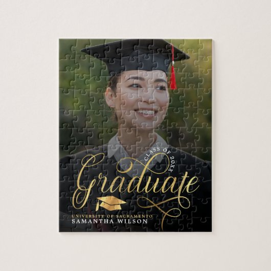 Aankondiging van het Afstuderen van de Foto van he Legpuzzel (Verticaal)