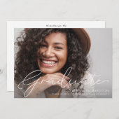 Aankondiging van het Afstuderen van de Foto van Sc (Voorkant / Achterkant)