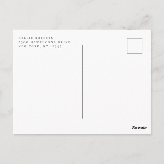 Aankondiging van het Afstuderen van de Foto van Sc Briefkaart (Achterkant)