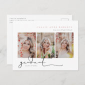 Aankondiging van het Afstuderen van de Foto van Sc Briefkaart (Voorkant / Achterkant)