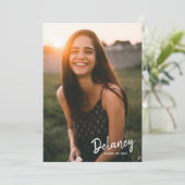 Aankondiging van het Afstuderen van de Foto van Wa (Staand voorkant)