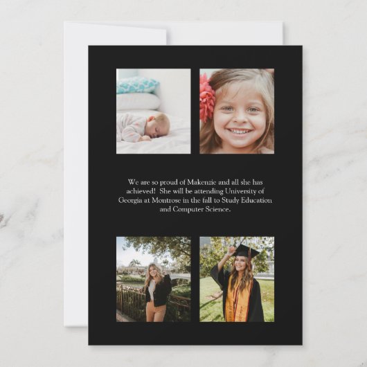 Aankondiging van het Afstuderen van de landelijke  (Achterkant)