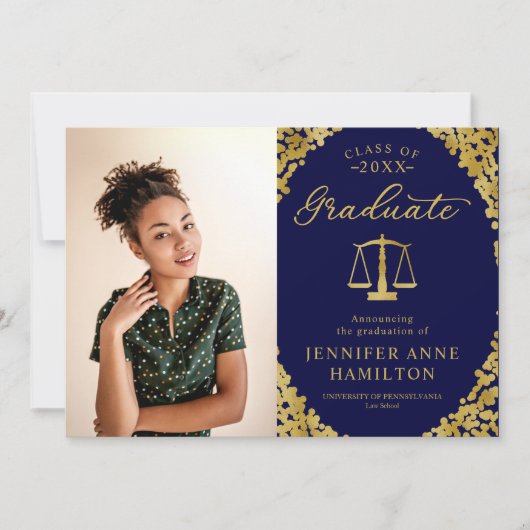 Aankondiging van het Afstuderen van de Law School (Voorkant)