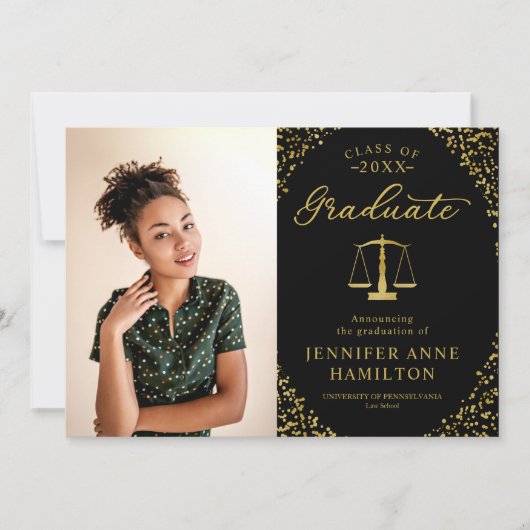 Aankondiging van het Afstuderen van de Law School  (Voorkant)