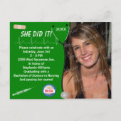 Aankondiging van het Afstuderen van de medische en (Voorkant)